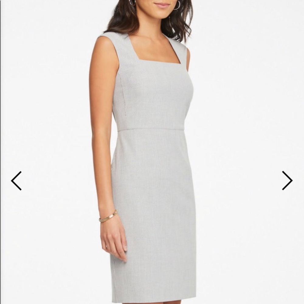 NWOT Ann Taylor Striped Square Neck Dress